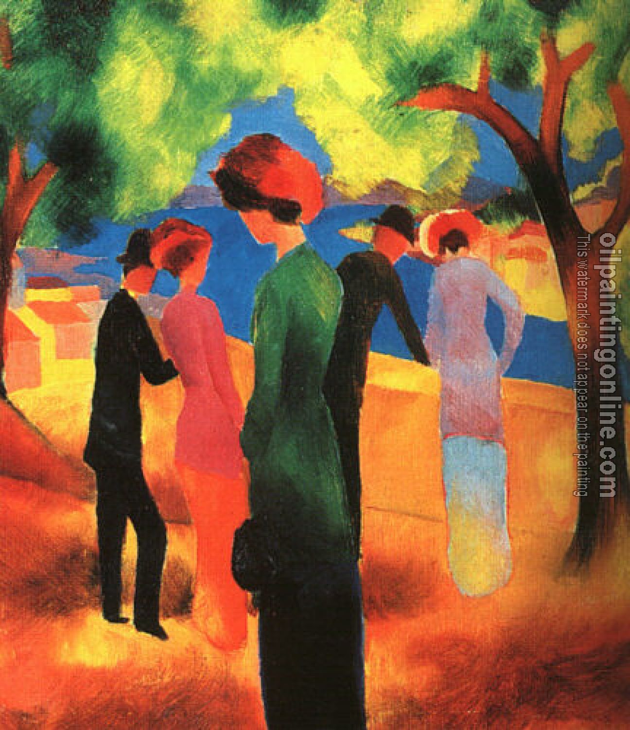 Macke, August - Oil Painting